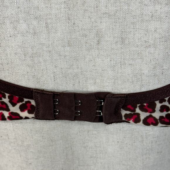 Victoria’s Secret SZ 34C Biofit Demi Uplift Bra Leopard Print Push-Up Adjustable - Picture 8 of 8